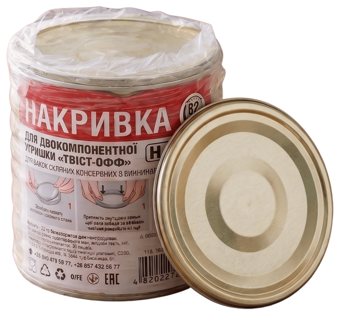 Металева накривка (запаска) для двокомпонентної кришки ТМ «HAVAS», TWIST-OFF